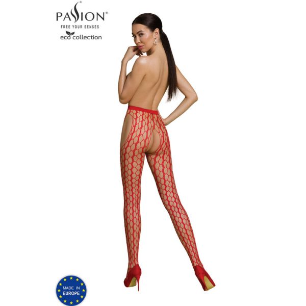 PASSION - ECO COLLECTION BODYSTOCKING ECO S007 RED 2